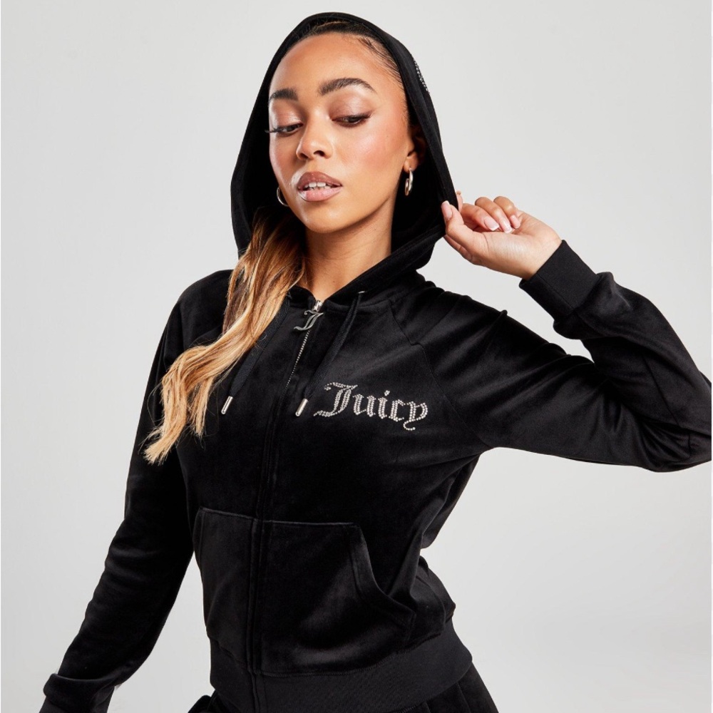 velvet Juicy Couture Black Women's Hoodie